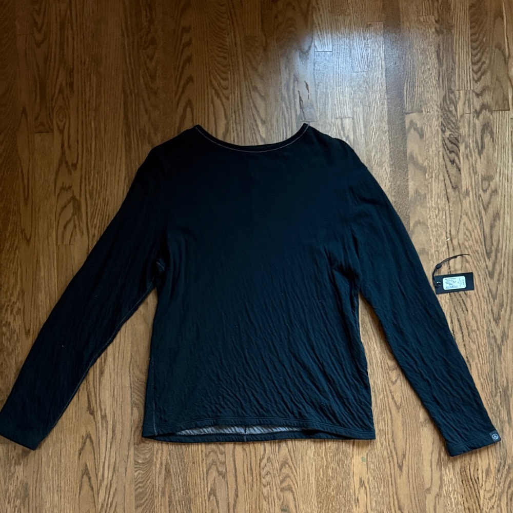 rag & bone Black Long Sleeve Tee